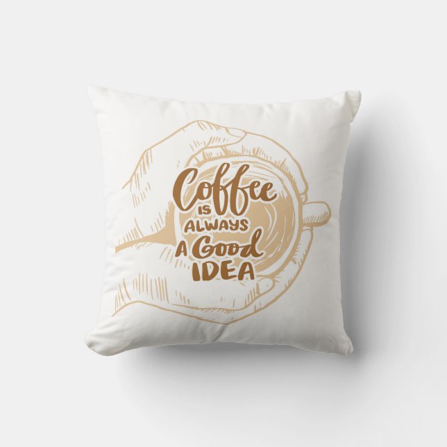 Very Cool and Cute Coffee or Java Cushion (Front)