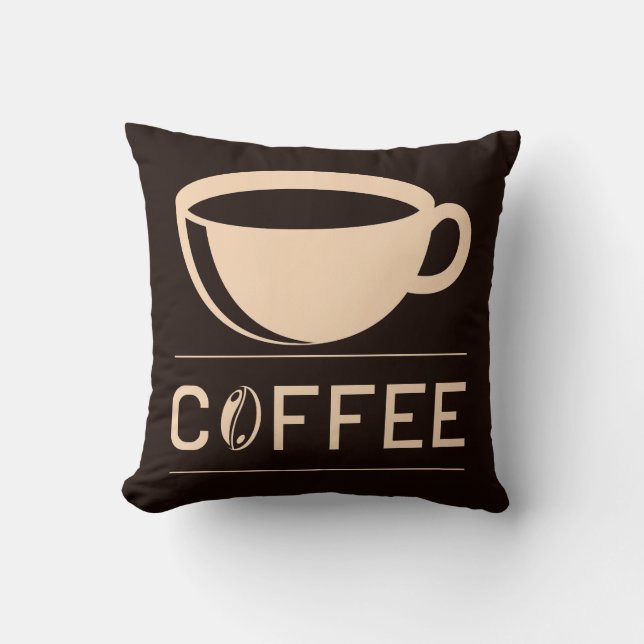 Very Cool and Cute Coffee or Java Cushion (Front)