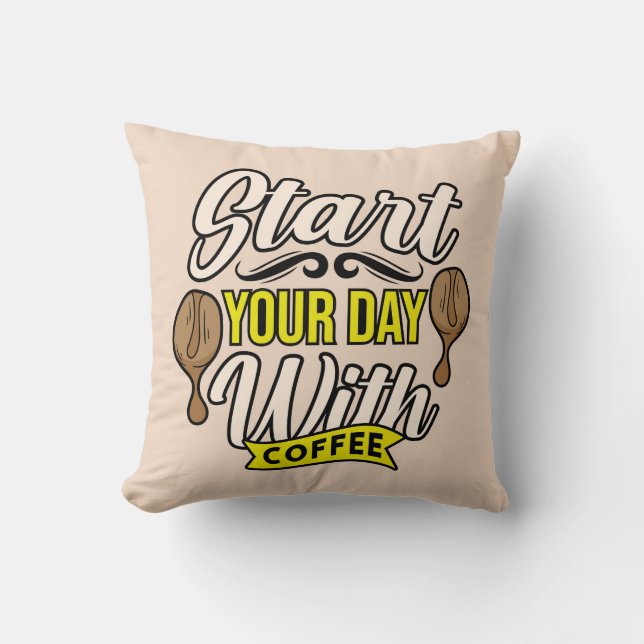 Very Cool and Cute Coffee or Java Cushion (Front)