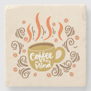 Very Cool and Cute Coffee or Java Stone Coaster