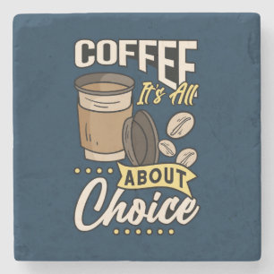 Very Cool and Cute Coffee or Java Stone Coaster