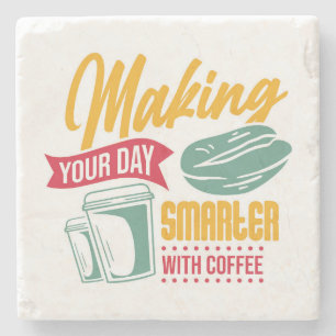 Very Cool and Cute Coffee or Java Stone Coaster