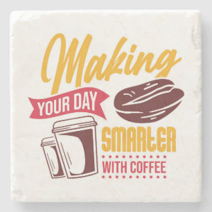 Very Cool and Cute Coffee or Java Stone Coaster