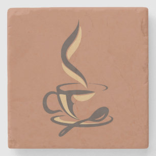 Very Cool and Cute Coffee or Java Stone Coaster