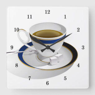 Very Cool Coffee Cup and Saucer Wall Clock