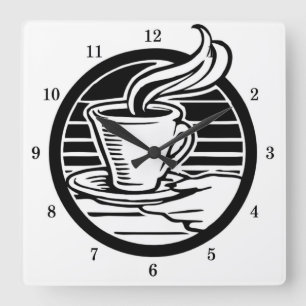 Very Cool Coffee Cup and Saucer Wall Clock