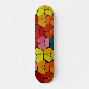 Very Cool Colourful Abstract Shapes Skateboard