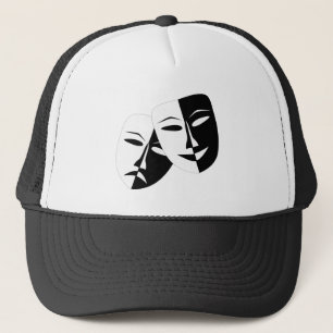 Very Cool Comedy and Tragedy Theatre Masks Trucker Hat