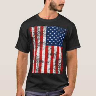 Very Cool Distressed American Flag T-Shirt