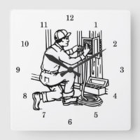 Very Cool Electrician Wall Clock