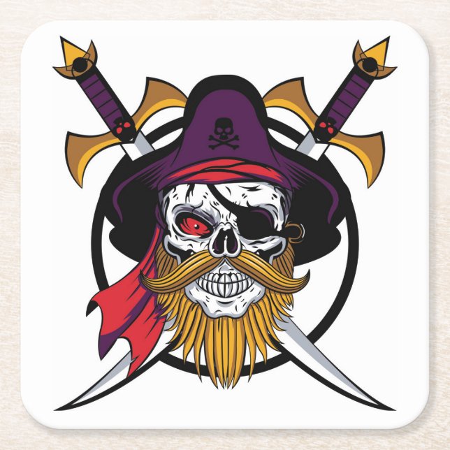 Very Cool & Fun Halloween Collection Coaster Set (Front)