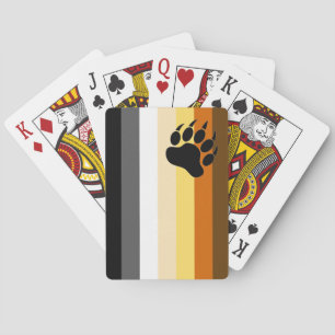 VERY COOL Gay Bear Pride Colours Playing Cards