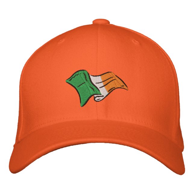 Very Cool Irish flag Irish Orange Eire cap (Front)