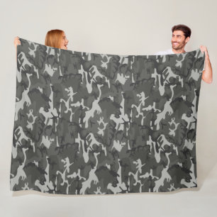 Very Cool Military Style Urban camo Pattern Fleece Blanket