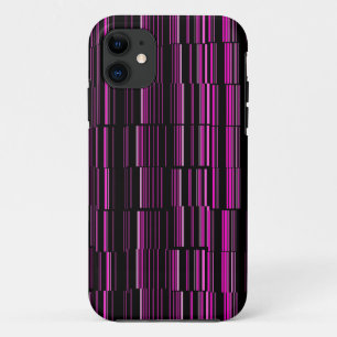 Very Cool Modern Magenta Striped Case-Mate iPhone Case