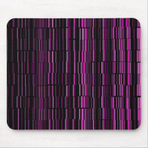 Very Cool Modern Magenta Striped Mouse Pad