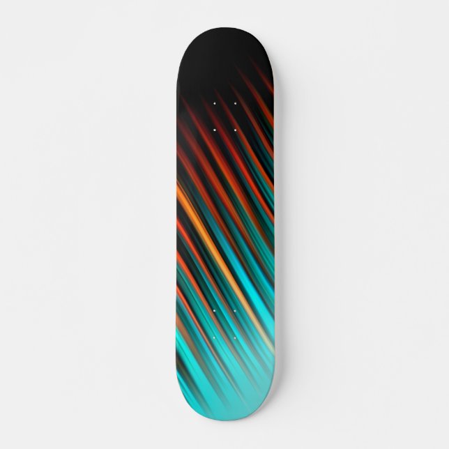 Very Cool Modern Multicoloured Skateboard (Front)