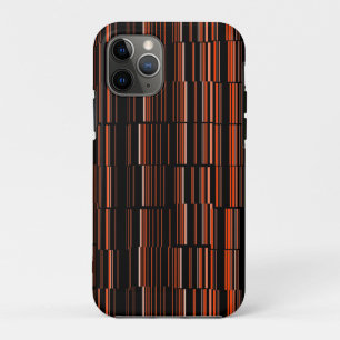 Very Cool Modern Orange Striped Case-Mate iPhone Case