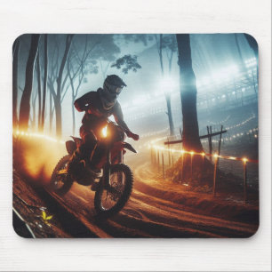 Very Cool MotoCross Competition Digital Rendering Mouse Pad