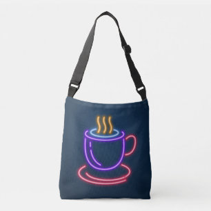 Very Cool Neon Coffee Cup & Saucer Crossbody Bag