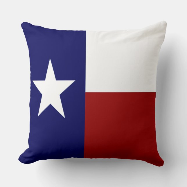 Very Cool Patriotic Texas Flag Cushion (Front)