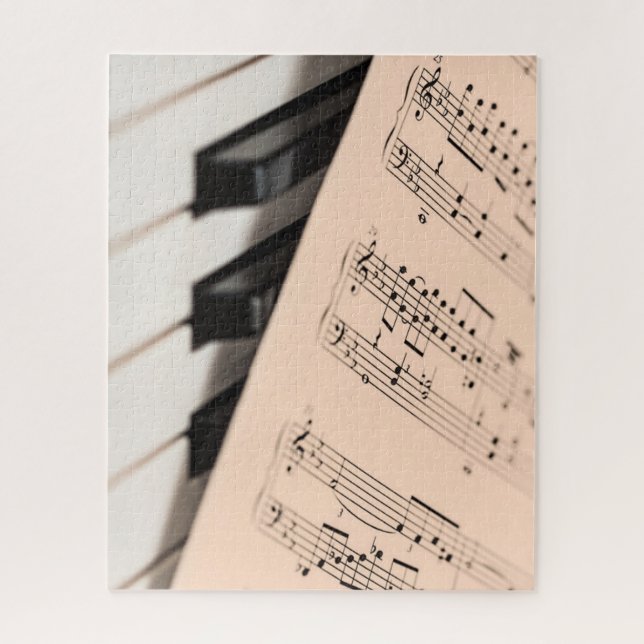 Very Cool Piano and Sheet Music Jigsaw Puzzle (Vertical)