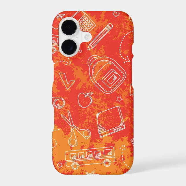 Very Cool School Themed iPhone Case (Back)