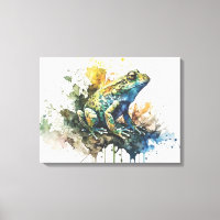 Very Cool Semi-Abstract Frog Painting