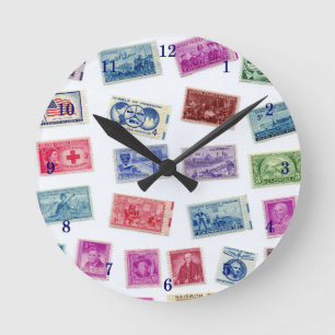 Very Cool Stamp Collecting Wall Clock