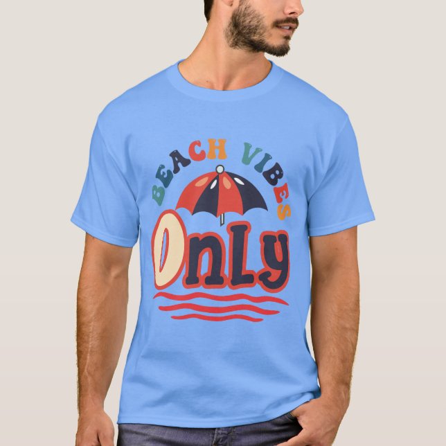 Very Cool Summer Vibes Beach Fun T-Shirt (Front)