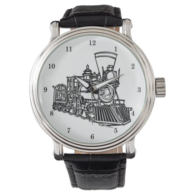 Very Cool Vintage Train Wrist Watch (Front)