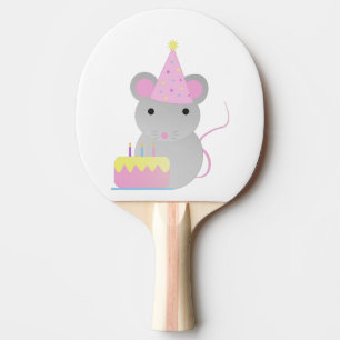 Very Cute Birthday Party Mouse Ping Pong Paddle