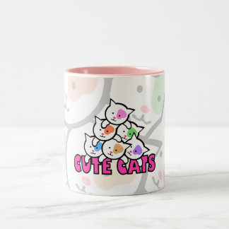 Very cute cat Two-Tone coffee mug