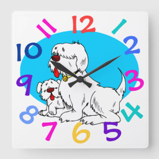 Very Cute Dog Design Children's Room Wall Clock