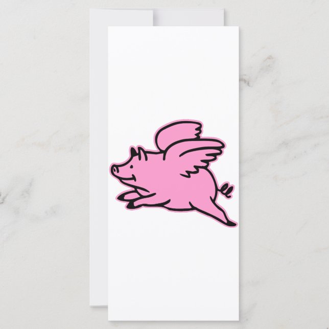 Very Cute Flying Pink Pig (Front)
