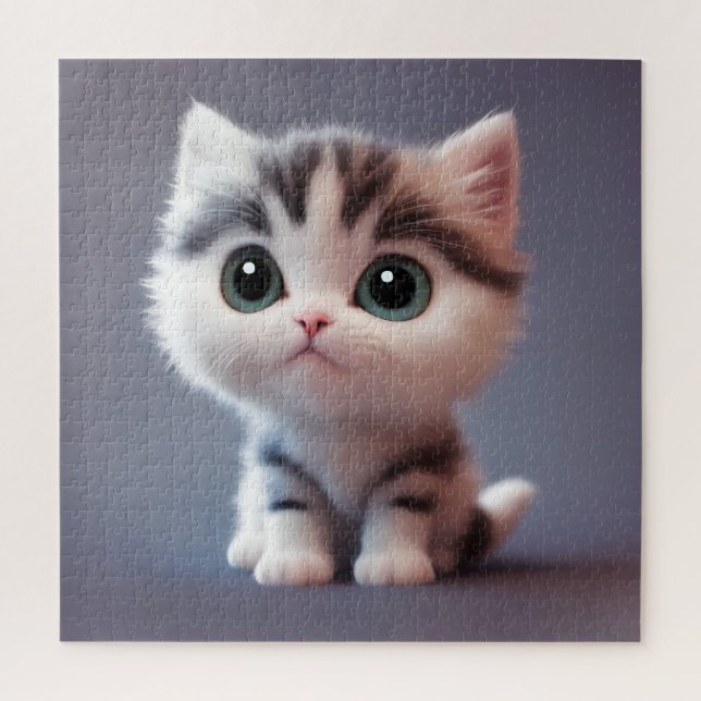 Very cute kitten jigsaw puzzle (Vertical)