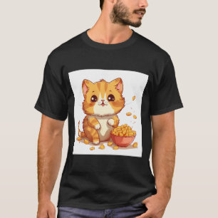 Very cute orange tabby tater tot cat in a bowl of  T-Shirt