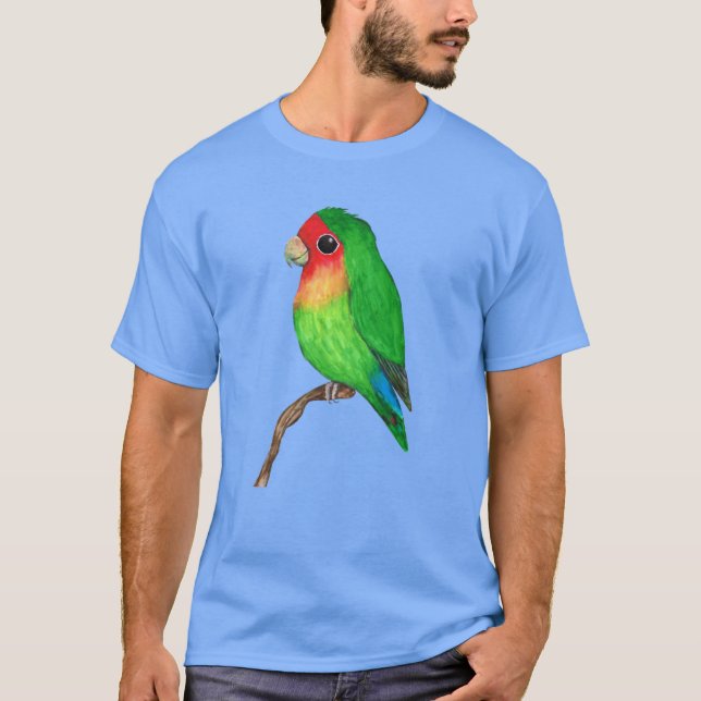 Very cute peach faced lovebird T-Shirt (Front)