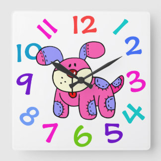 Very Cute Puppy Dog Children's Room Wall Clock