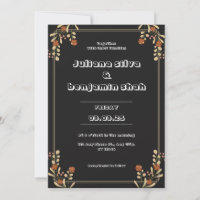 Very Dark Red and Soft Orange Aesthetic Wedding