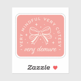 Very demure coquette ribbon pink aesthetic