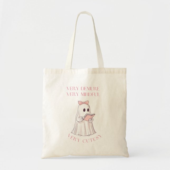 Very demure cute boo tote bag gift (Front)