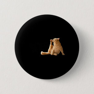 Very Demure Mindful Cly Meme Funny Cat  6 Cm Round Badge