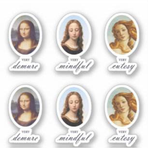Very Demure Mindful Cutesy Renaissance Ladies Pack