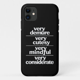 Very Demure Very Cutesy Very Considerate Demure Case-Mate iPhone Case