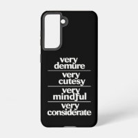 Very Demure Very Cutesy Very Considerate Demure