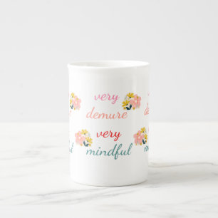 very Demure, very demure very mindful  Bone China Mug