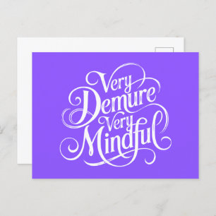 Very Demure Very Mindful Postcard