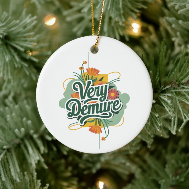 Very Demure Very Mindful Trend Demure & Mindful  Ceramic Tree Decoration (Tree)
