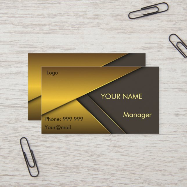 Very elegant modern business card (Front/Back In Situ)
